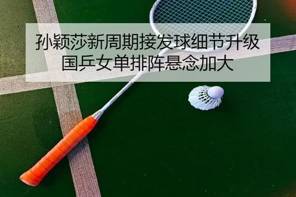 孙颖莎新周期接发球细节升级 国乒女单排阵悬念加大(YABO)